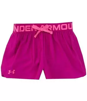 Однотонные шорты Play Up для больших девочек 7–16 лет Under Armour, фиолетовый
