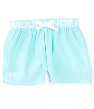 Однотонные шорты Play Up для больших девочек 7–16 лет Under Armour, синий