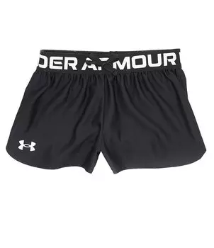 Однотонные шорты Play Up для больших девочек 7–16 лет Under Armour, черный