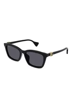 Однотонные солнцезащитные очки Gucci, черный