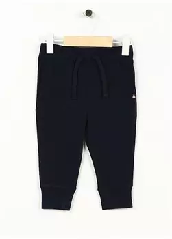 Однотонные спортивные штаны для маленьких мальчиков темно-синего цвета 670526-A Gap, темно-синий