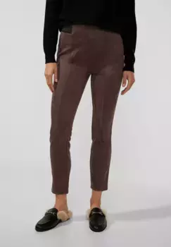 Однотонные тканевые брюки STREET ONE, цвет Chestnut