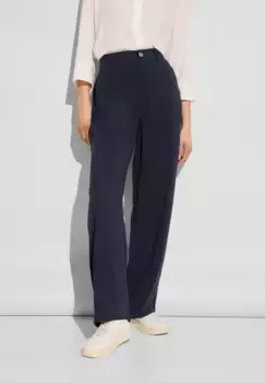 Однотонные тканевые брюки STREET ONE, синий