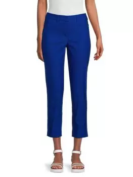 Однотонные укороченные брюки Nanette Nanette Lepore, цвет Surf The Wave