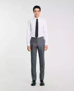 Однотонные узкие мужские брюки Sandro, серый