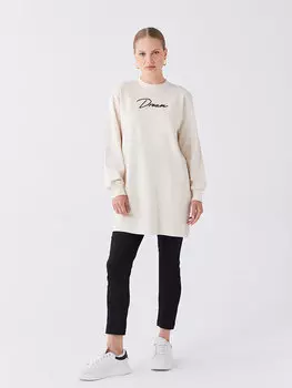 Однотонные женские брюки из габардина с эластичной резинкой на талии LCW Modest, черный