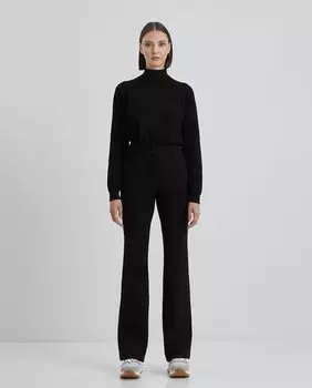 Однотонные женские брюки-клеш стрейч Simorra, черный