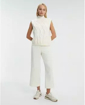 Однотонные женские брюки-кюлоты средней посадки Paz Torras