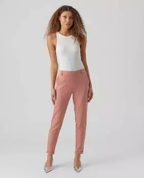 Однотонные женские брюки с нормальной талией Vero Moda, светло-розовый