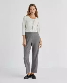 Однотонные женские брюки с вышивкой Zermatt, серый