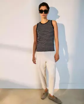 Однотонные женские классические брюки Woman El Corte Ingls, цвет 120 Crudo