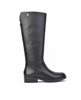 Однотонные женские кожаные ботинки на молнии сзади El Caballo, черный