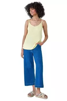 Однотонный эластичный жилет с двойными бретелями Roman, желтый