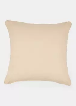 Однотонный чехол на подушку из чистого хлопка Croff, бежевый