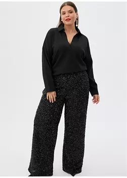 Однотонный черный женский свитшот Luokk