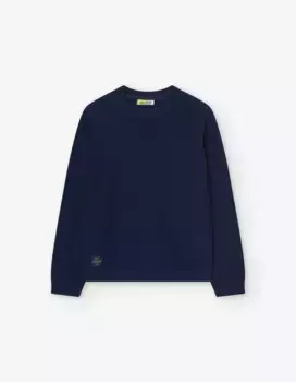 Однотонный детский свитер с круглым вырезом Losan, темно-синий