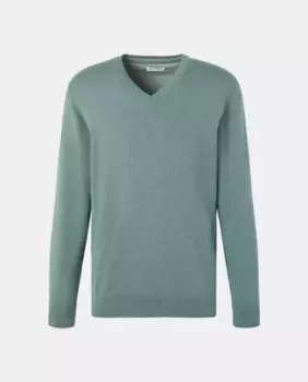 Однотонный джемпер для мужчин Easy Wear, зеленый