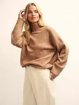 Однотонный джемпер с выращенными рукавами Nobody's Child, бисквит