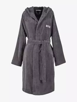 Однотонный халат Hugo Boss Home, серый