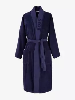 Однотонный халат Hugo Boss Home, синий