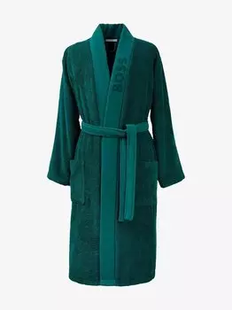 Однотонный халат Hugo Boss Home, зеленый