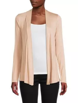 однотонный кардиган с открытым передом Renee C., тауп