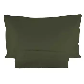 Однотонный комплект постельного белья с пододеяльником из хлопкового перкаля - Arianna Fazzini, кактус, односпальный