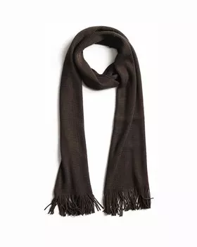 Однотонный коричневый мужской шарф PuroEgo, коричневый