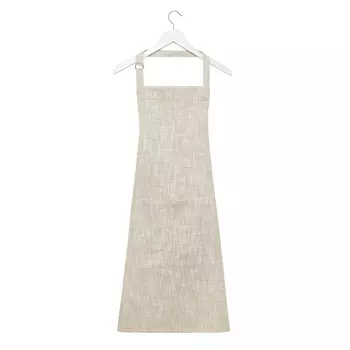 Однотонный кухонный фартук из чистого пламенного хлопка Coincasa, светло-бежевый