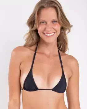 Однотонный лиф бикини с треугольными чашечками и мягкой подкладкой Ro de Sol, черный