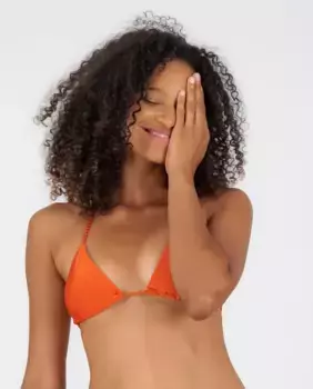 Однотонный лиф бикини с треугольными чашечками и мягкой подкладкой Ro de Sol, оранжевый