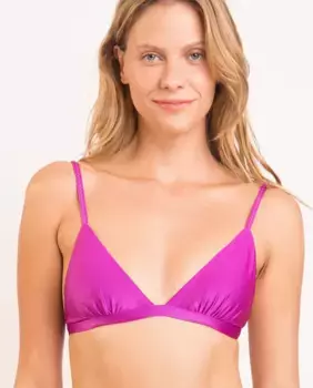 Однотонный лиф бикини с треугольными чашечками и мягкой подкладкой Ro de Sol, розовый