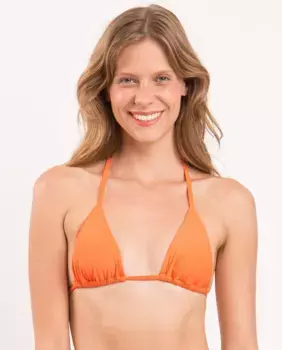 Однотонный лиф бикини с треугольными чашечками и мягкой подкладкой Ro de Sol, коралловый