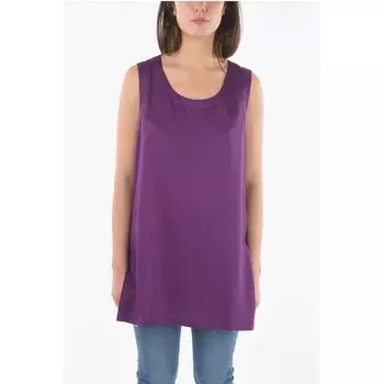 Однотонный макси-топ с разрезами по бокам Woolrich, Purple