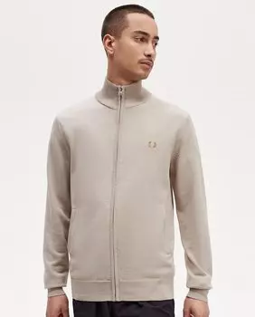 Однотонный мужской кардиган на молнии Fred Perry