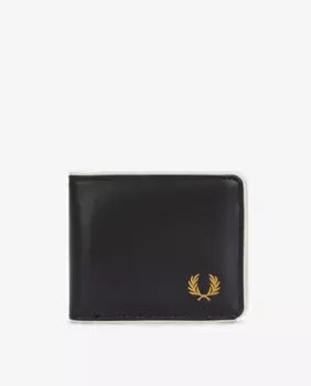 Однотонный мужской кошелек с логотипом Fred Perry, черный