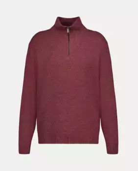 Однотонный мужской свитер на полумолнии Dustin, розовый