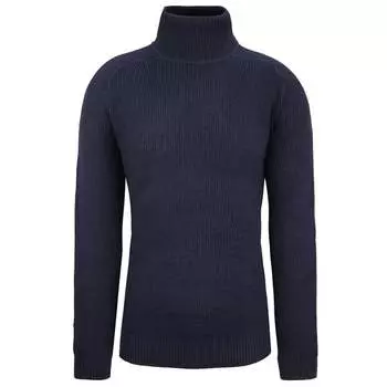 Однотонный мужской темно-синий свитер Lacoste, синий
