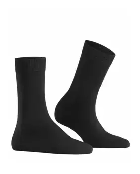 Однотонный носок из шерсти и лиоцелла Falke, черный