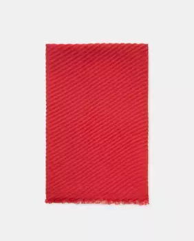 Однотонный плиссированный шарф Tintoretto, красный