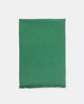 Однотонный плиссированный шарф Tintoretto, зеленый