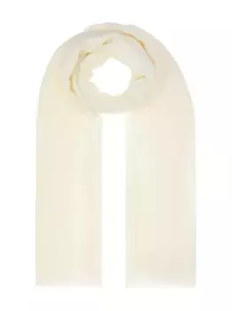 Однотонный шарф MAX MARA, белый