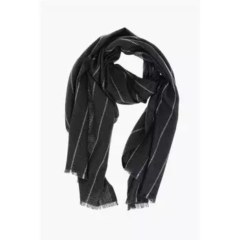 Однотонный шарф с бахромой Ermenegildo Zegna, Gray