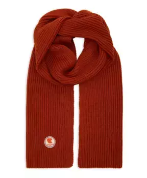 Однотонный шарф в рубчик Gallo, оранжевый