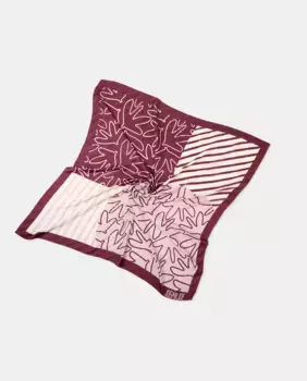 Однотонный шейный платок Jo & Mr. Joe, бордовый