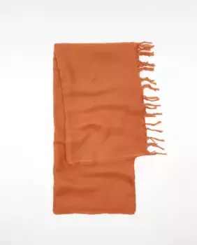 Однотонный шерстяной шарф с бахромой Parfois, оранжевый
