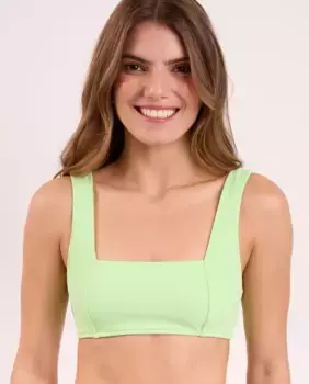 Однотонный спортивный бикини-топ с подкладкой Ro de Sol, зеленый