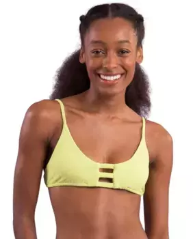 Однотонный спортивный лиф бикини с мягкой подкладкой Ro de Sol, светло-зеленый