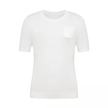 Однотонный свитер Deep Breath с короткими рукавами из диацетата, желтый