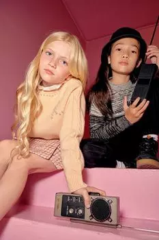 Однотонный свитер с космическими красками River Island, черный